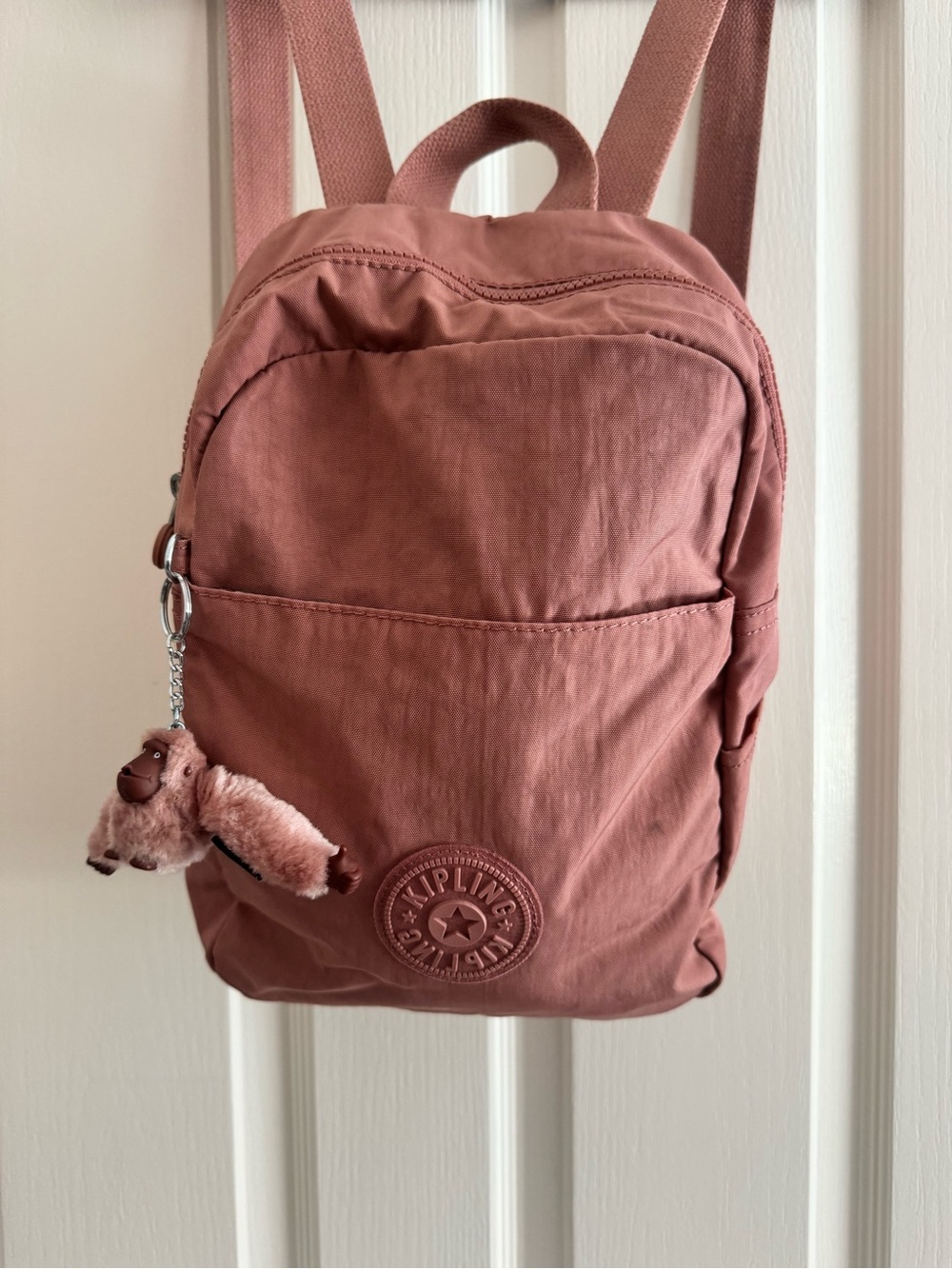 Kipling Dusty Rose Pink Mini Backpack with Orson Monkey Charm - Picture 2 of 14